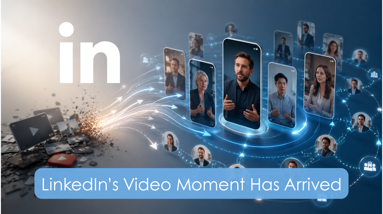 SMB marketer filming short-form LinkedIn video for B2B audience in 2026
